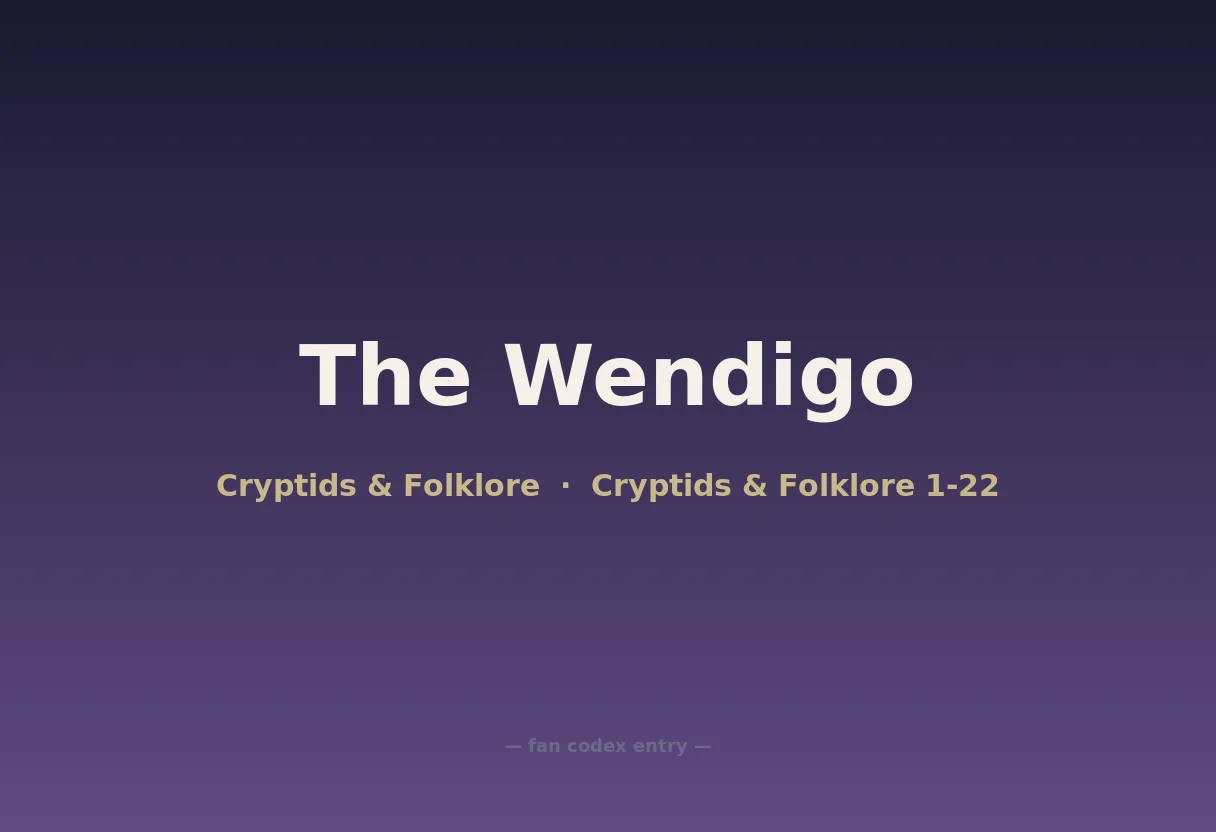 The Wendigo