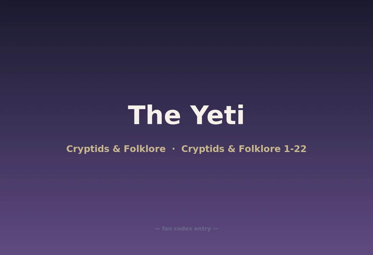 The Yeti